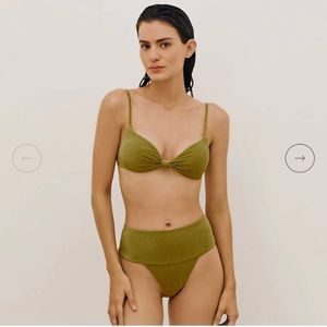 ViX Swimwear Erin Knot bikini top and jessica high waist bottoms